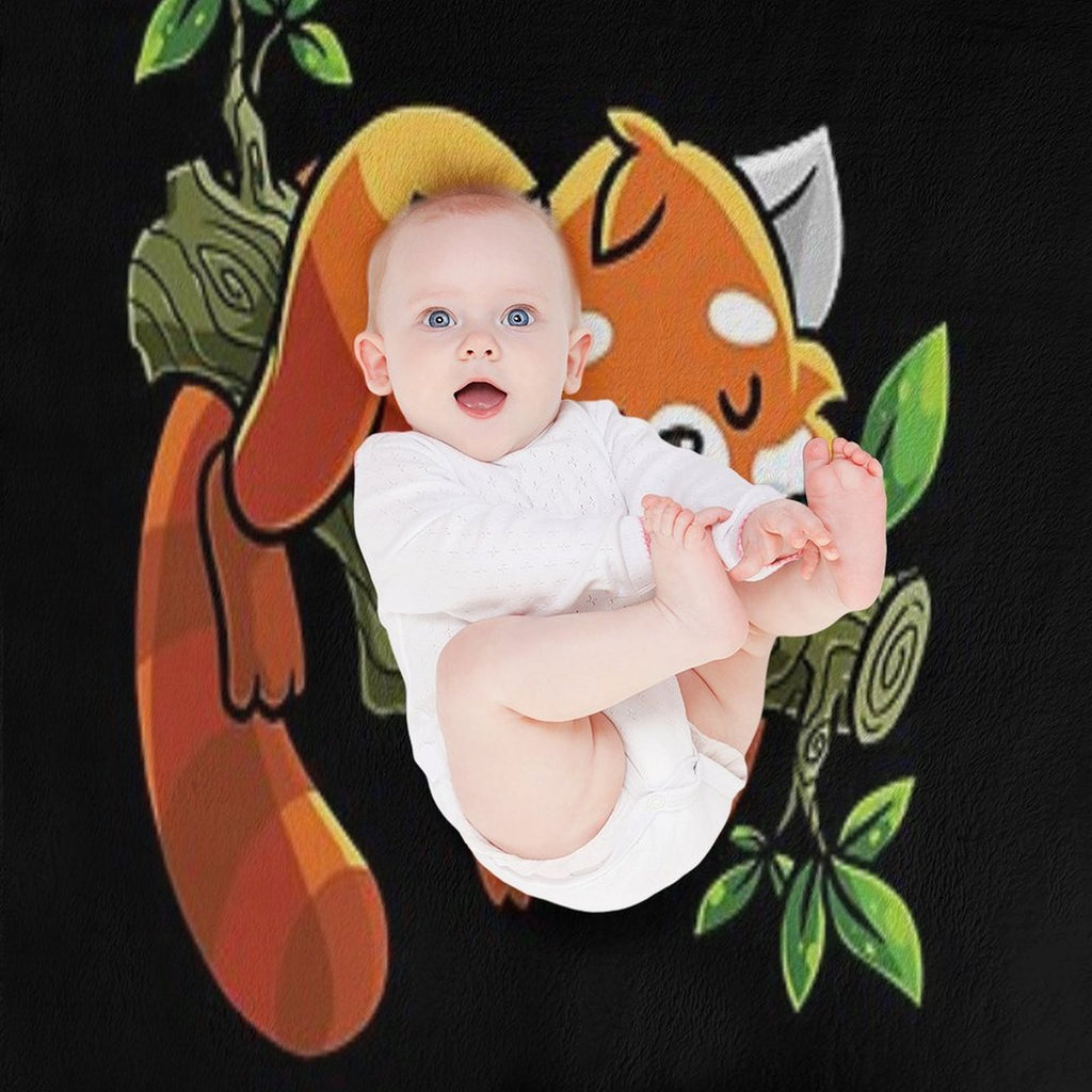 Red Panda Spirit Animal Velvety-soft Throw Blanket