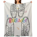 Heartstopper, Nick And Charlie Shoes Shrink-resistant Throw Blanket