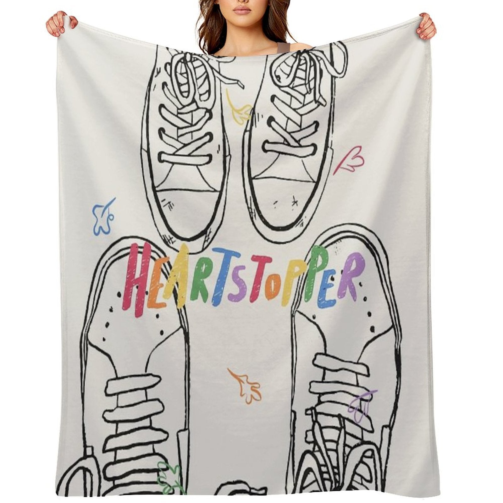 Heartstopper, Nick And Charlie Shoes Shrink-resistant Throw Blanket