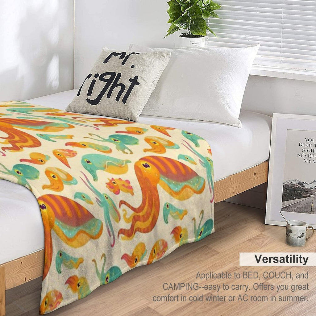 Cuttlefish Versatility Throw Blanket