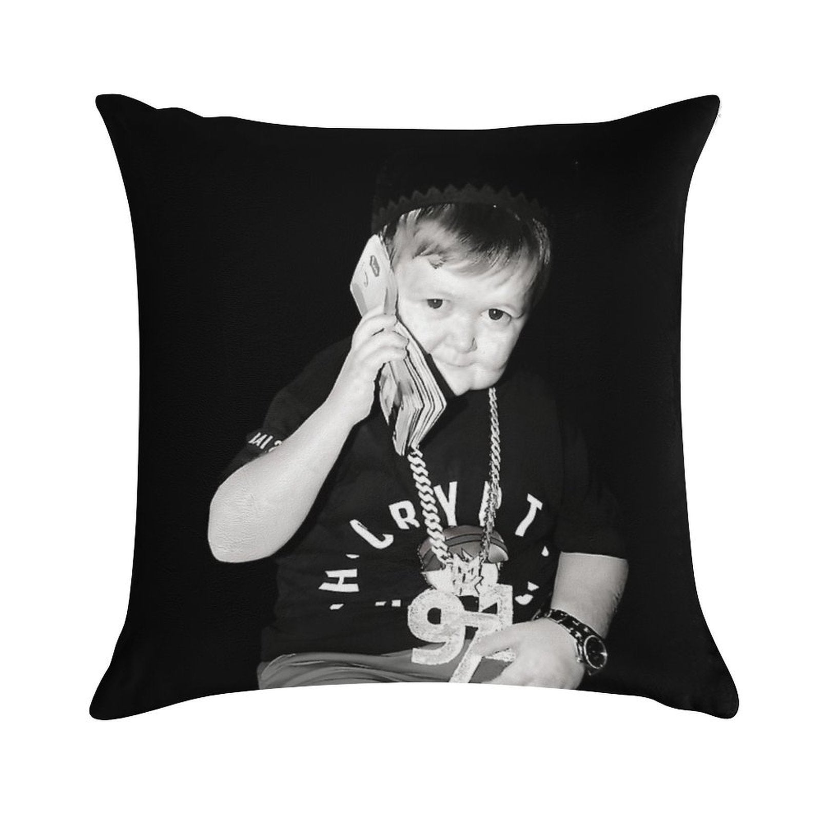 Hasbulla Money Talks Soft Multiple Sizes Throw Pillow
