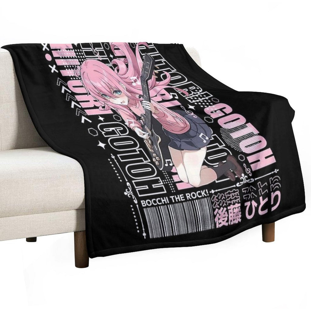 Bocchi The Rock Durable Throw Blanket
