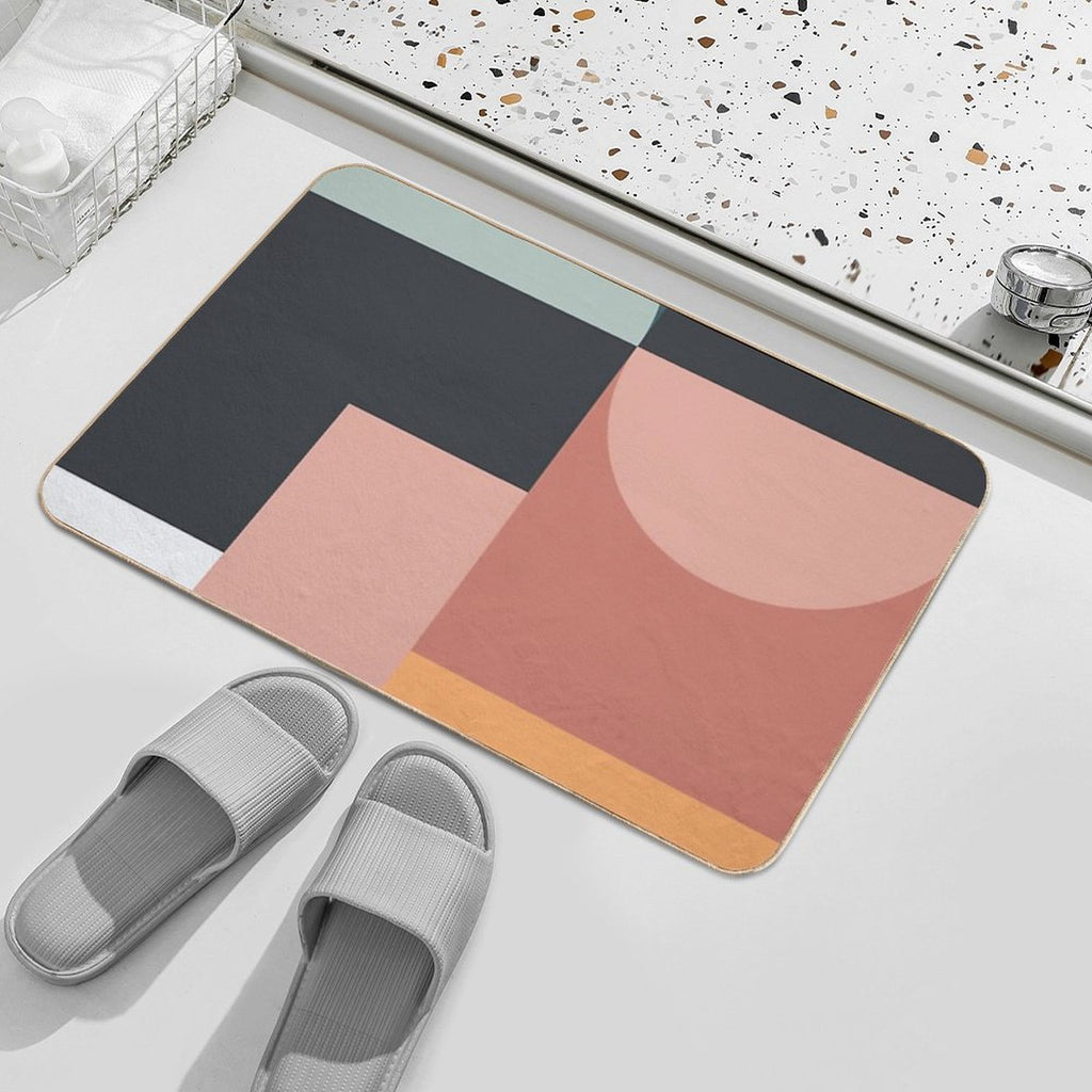 Abstract Geometric 07  Anti-Trip Bath Mat