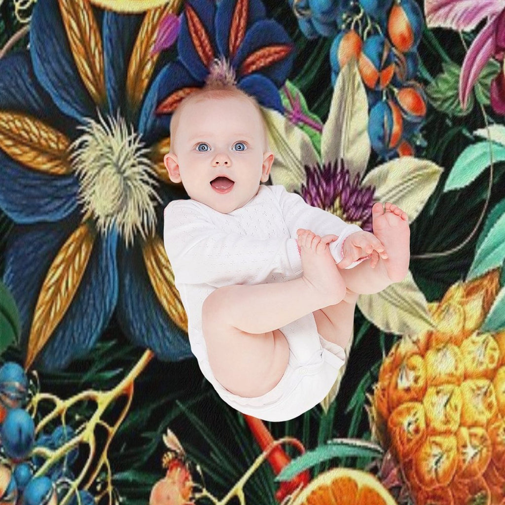 Tropical Orange Garden Multi-functional Throw Blanket
