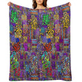 Pop Abstract Easy Care Throw Blanket