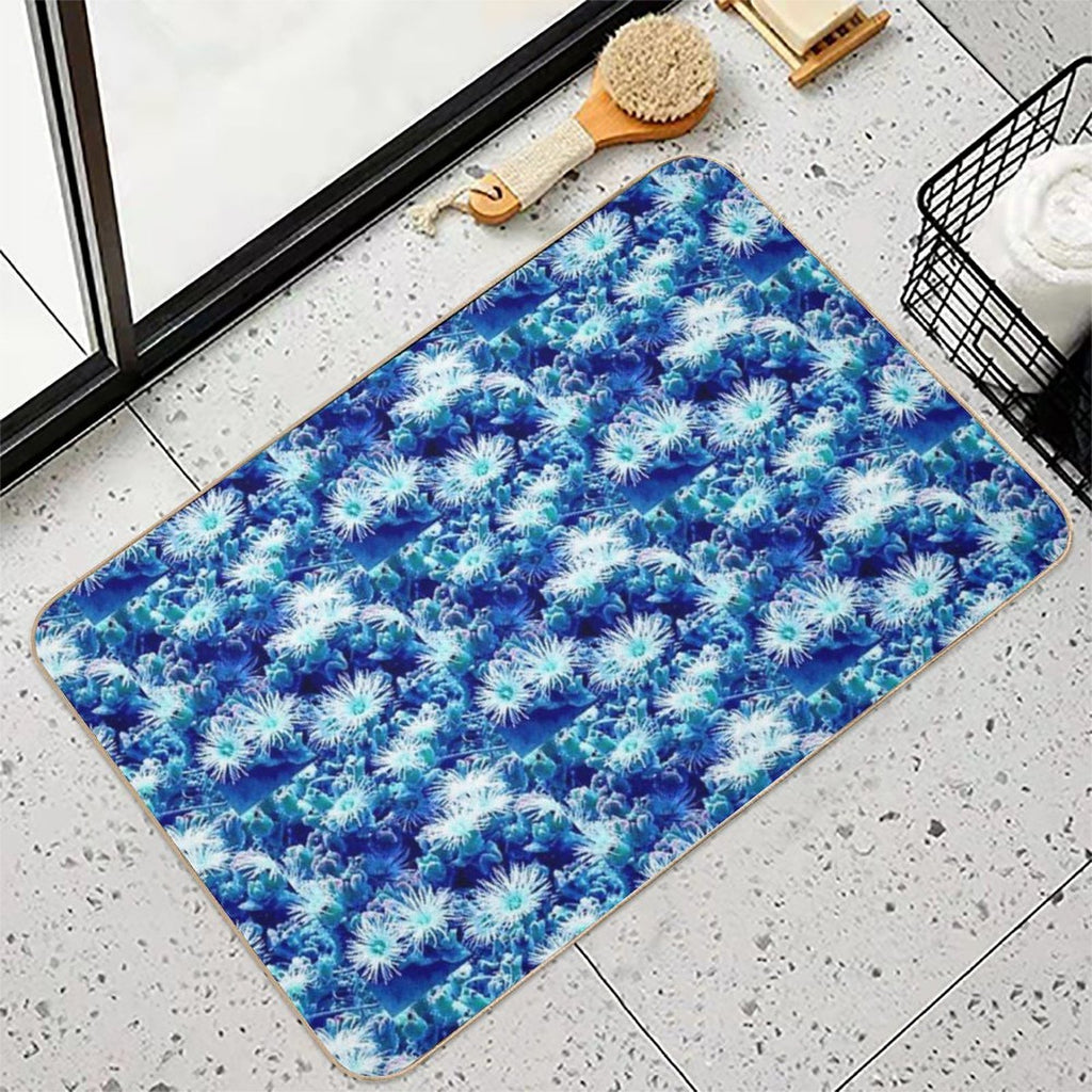 Blue Nature  Non-Slip Bath Mat