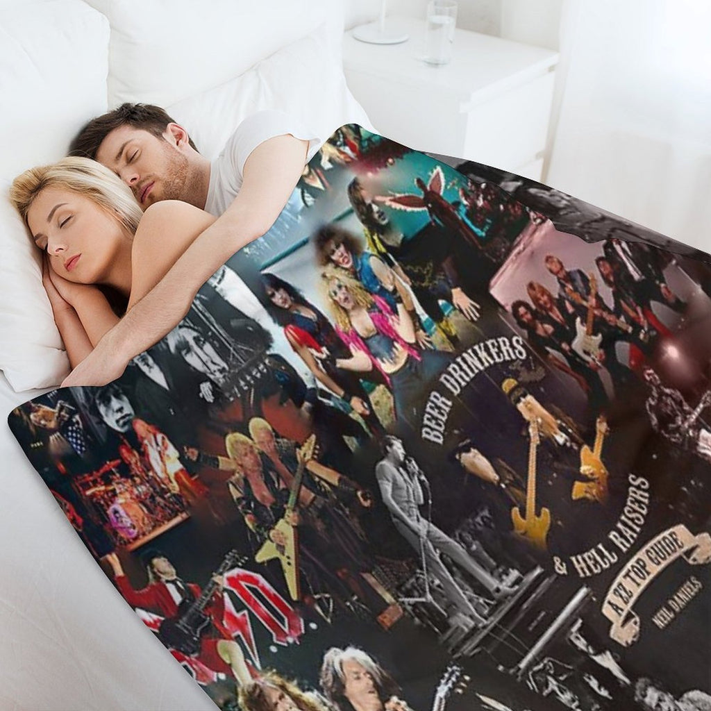Rock Collage Lightweight Throw Blanket