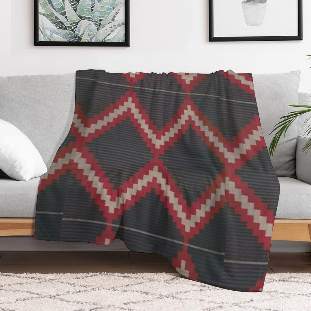 Navajo Weaving Blanket Moki Print Anti-pilling Throw Blanket
