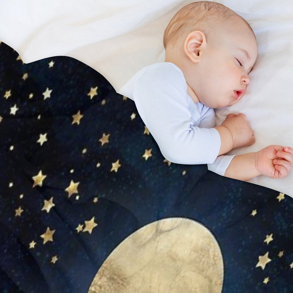 Golden Moon Eco-conscious Throw Blanket