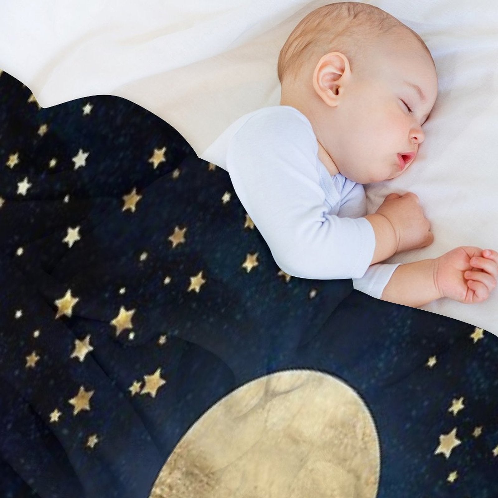 Golden Moon Eco-conscious Throw Blanket