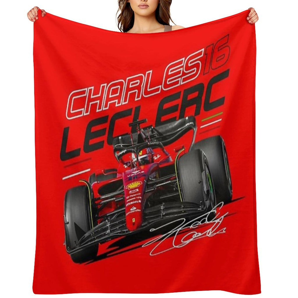 Charles Leclerc Scuderia Ferrari 2022 Versatility Throw Blanket