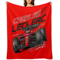 Charles Leclerc Scuderia Ferrari 2022 Versatility Throw Blanket