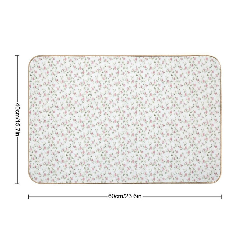 Coquette Floral Pattern  Easy Maintenance Bath Mat