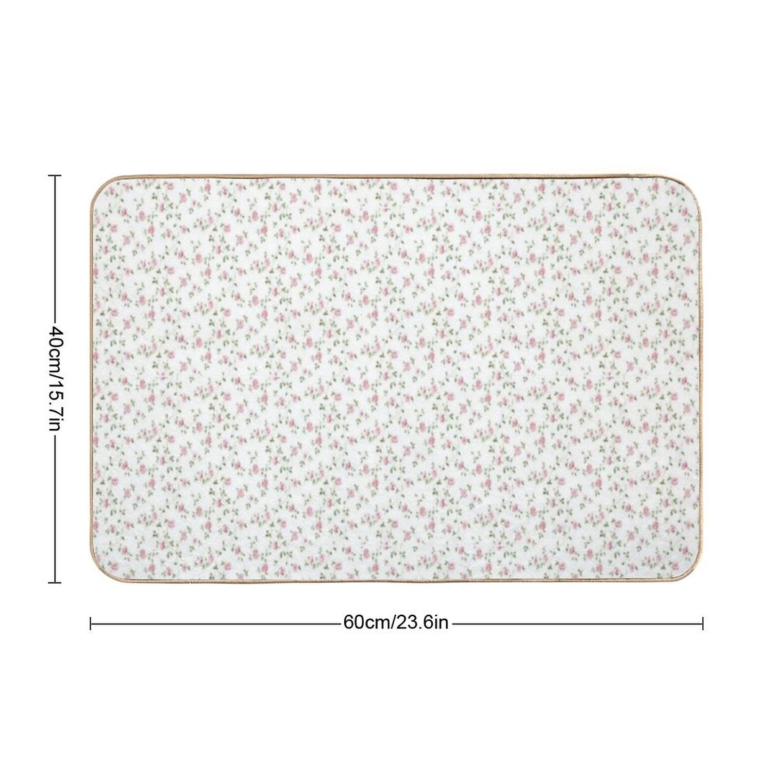 Coquette Floral Pattern  Easy Maintenance Bath Mat