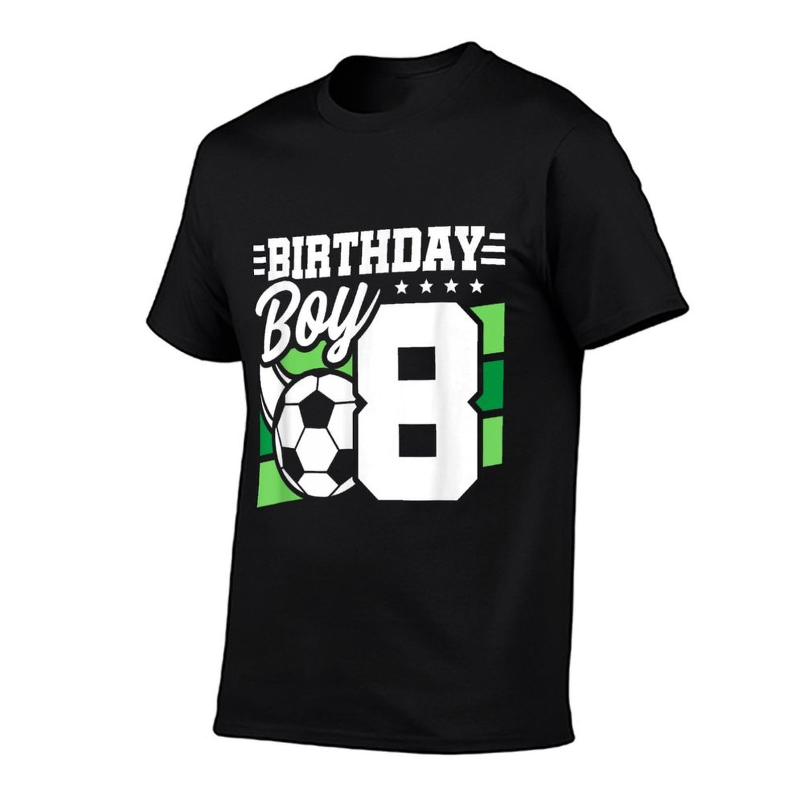 Soccer Birthday Party - 8 Year Old Boy - 8th Birthday  Oversized Silhouette T-Shirt