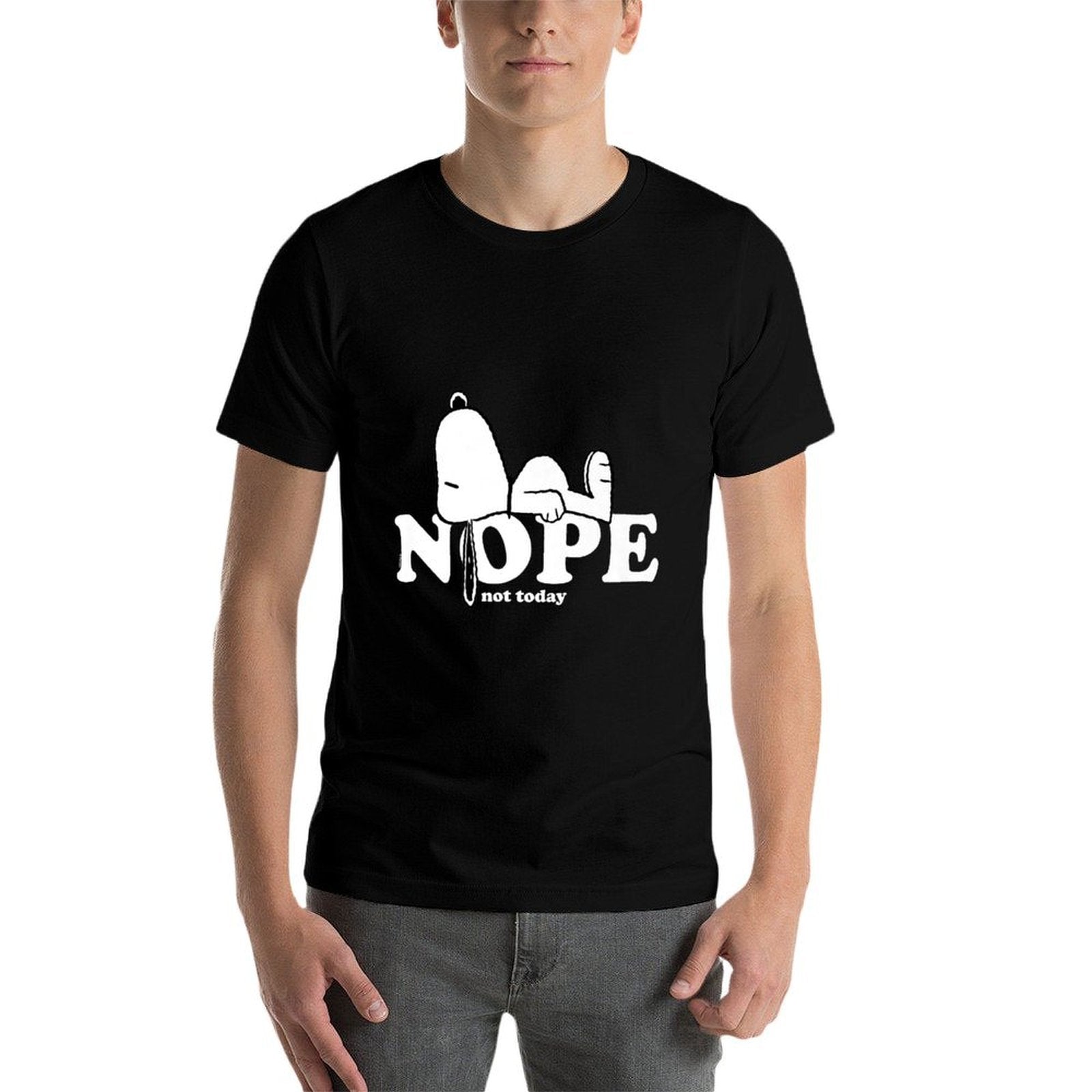 Snoopy Nope Premium  Heathered Texture T-Shirt