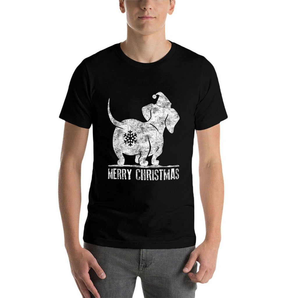 Funny Dachshund Ugly Christmas Weiner Dog Lovers Women  Soft T-Shirt