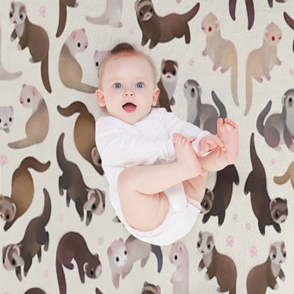 Ferret - Bright Quick-dry Throw Blanket