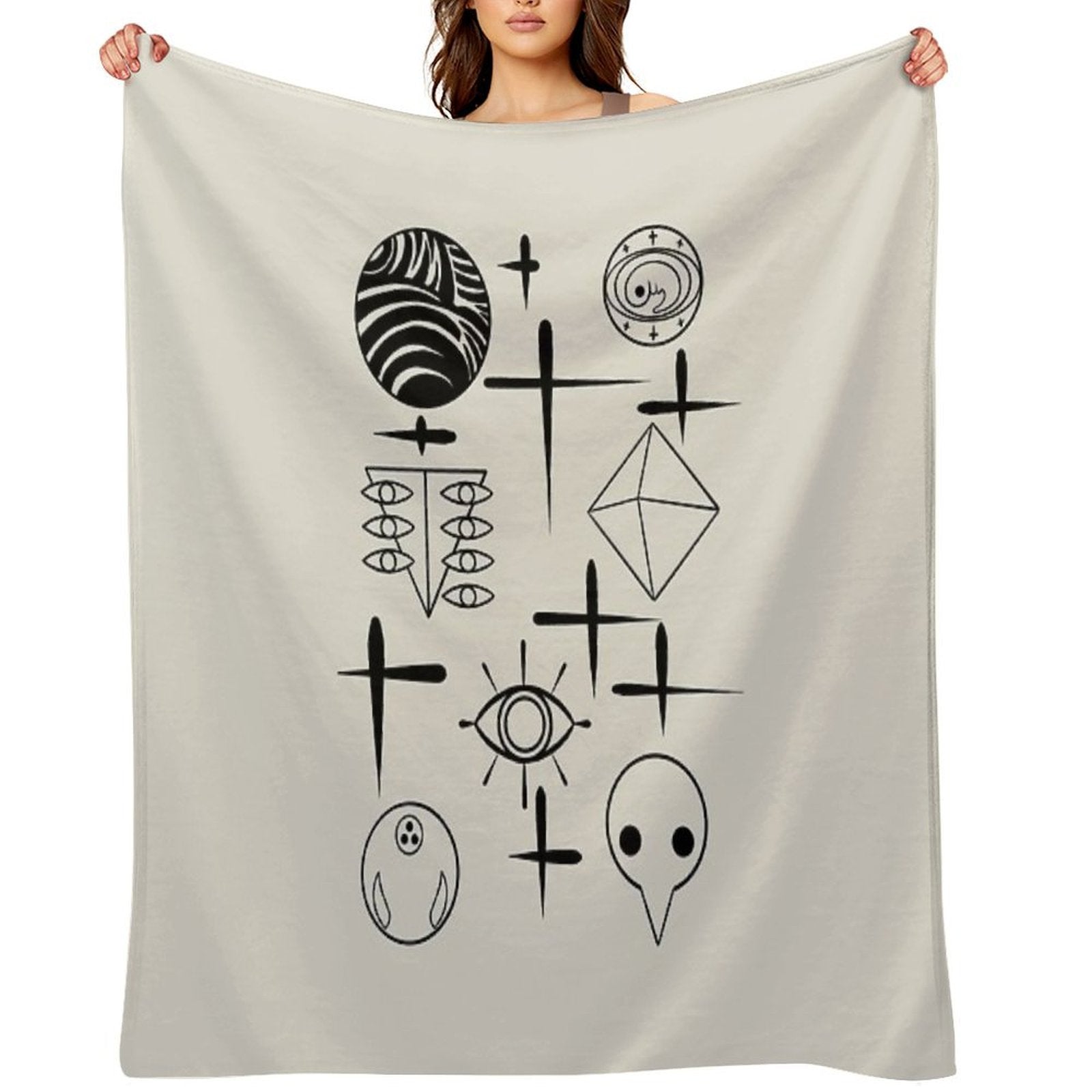 Evangelion Angels Eco-conscious Throw Blanket