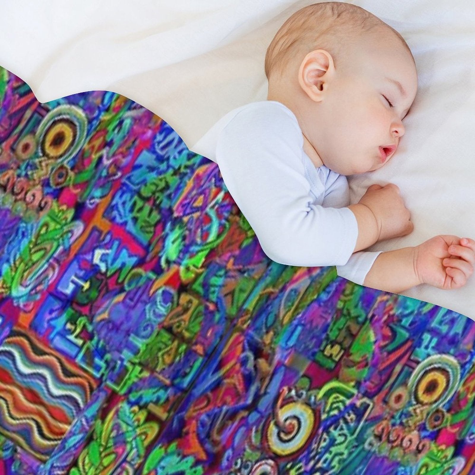 Pop Abstract Sustainable Throw Blanket
