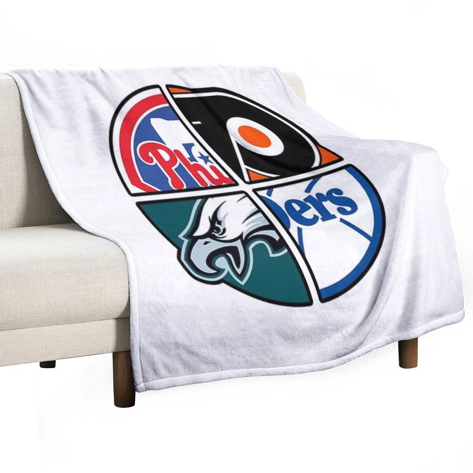 Philadelphia Sports Velvety-soft Throw Blanket