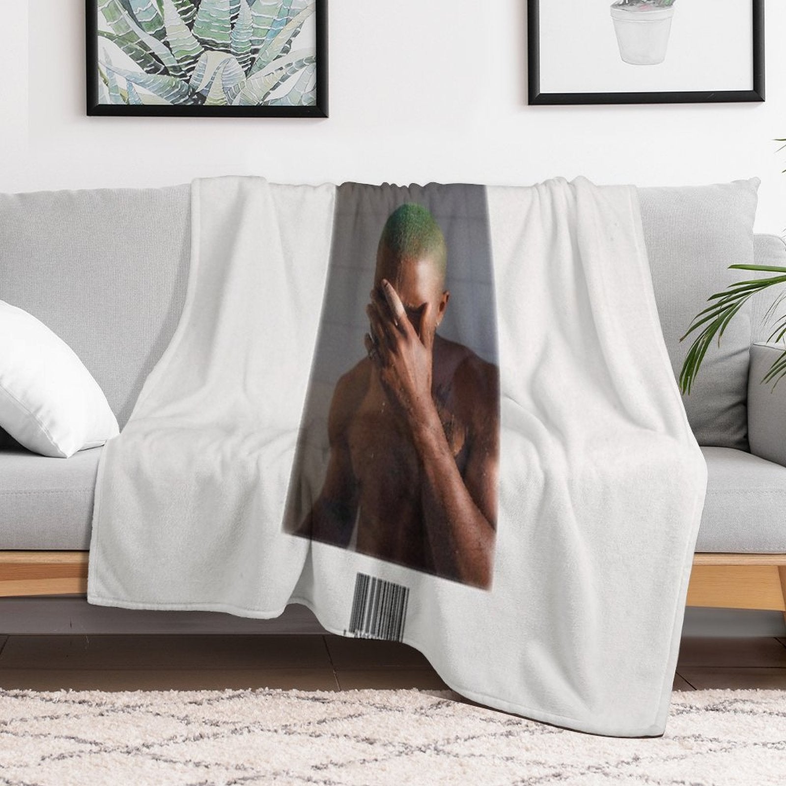 Blond Frank Ocean Album Grainy Vintage Retro Premium Throw Blanket
