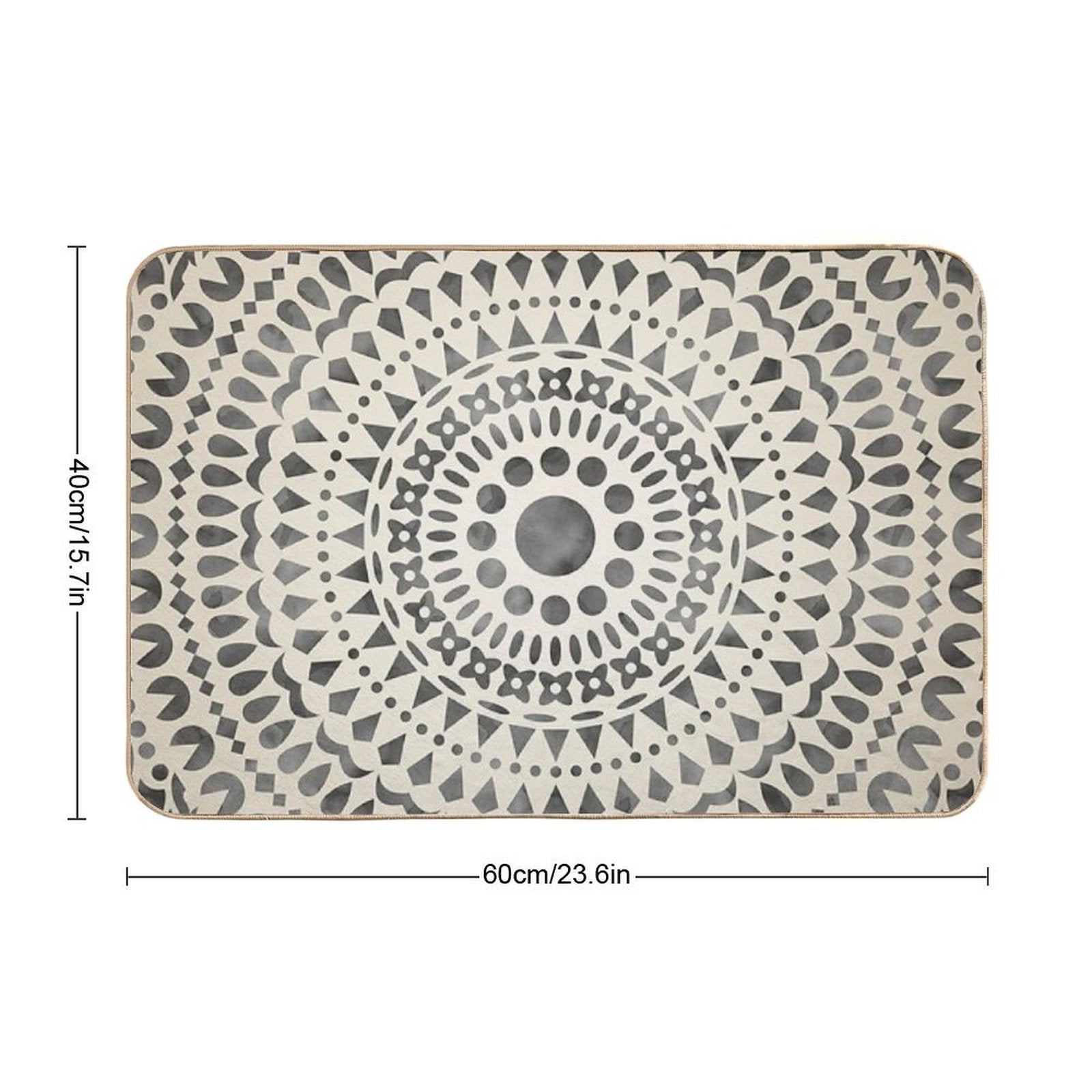 Watercolor Mandala Mandala10w  Eco-Friendly Bath Mat