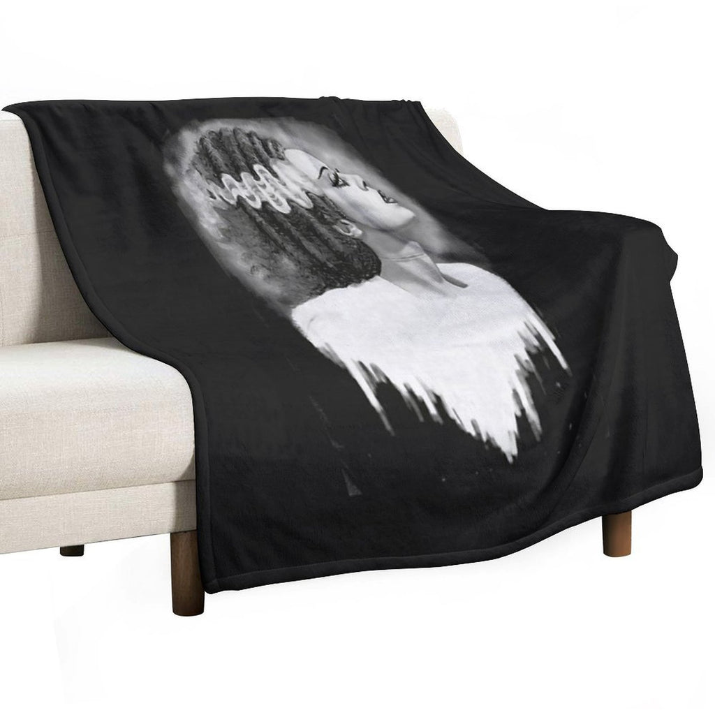 Bride of Frankenstein Travel-friendly Throw Blanket