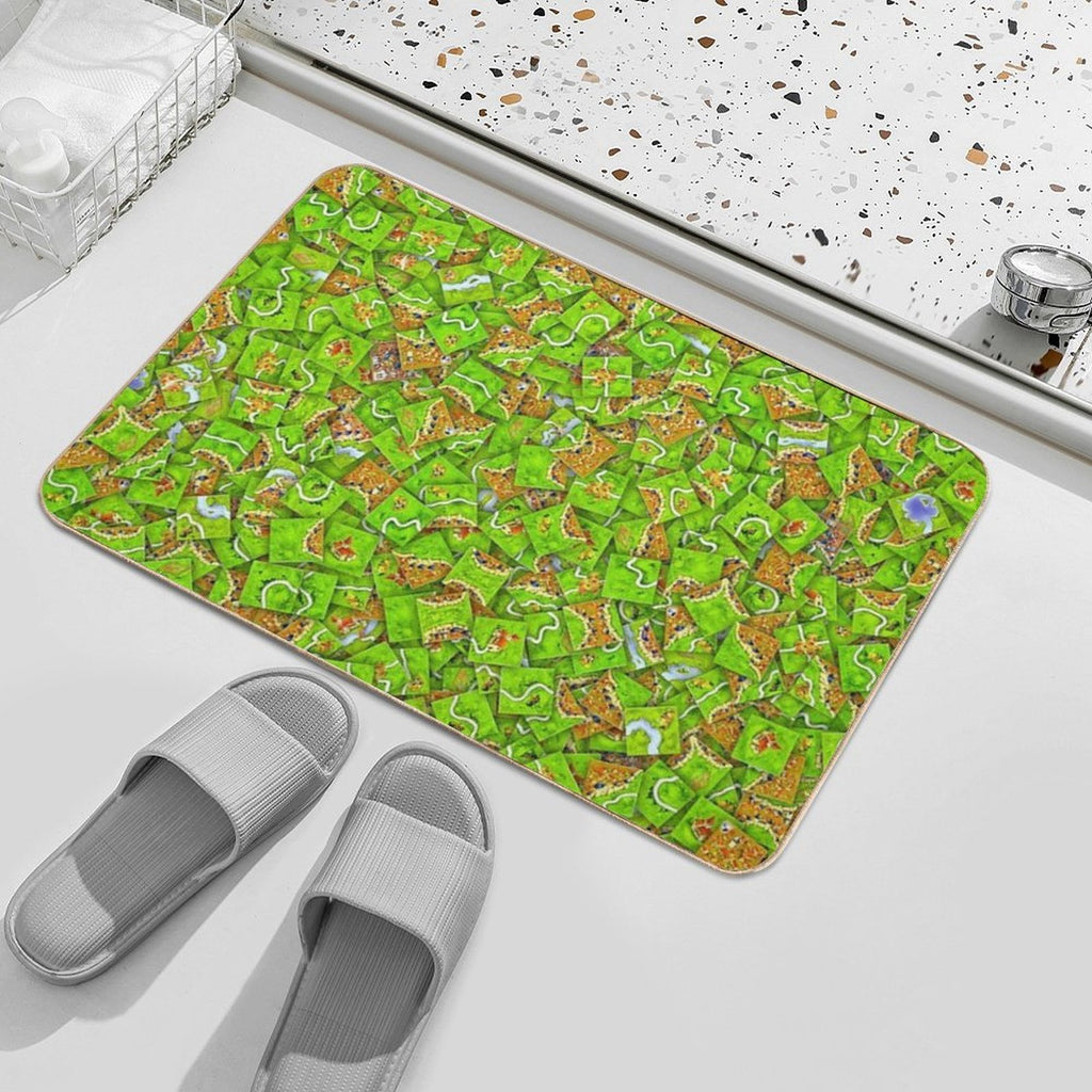 Carcassonne Tiles  Multi-Purpose Bath Mat