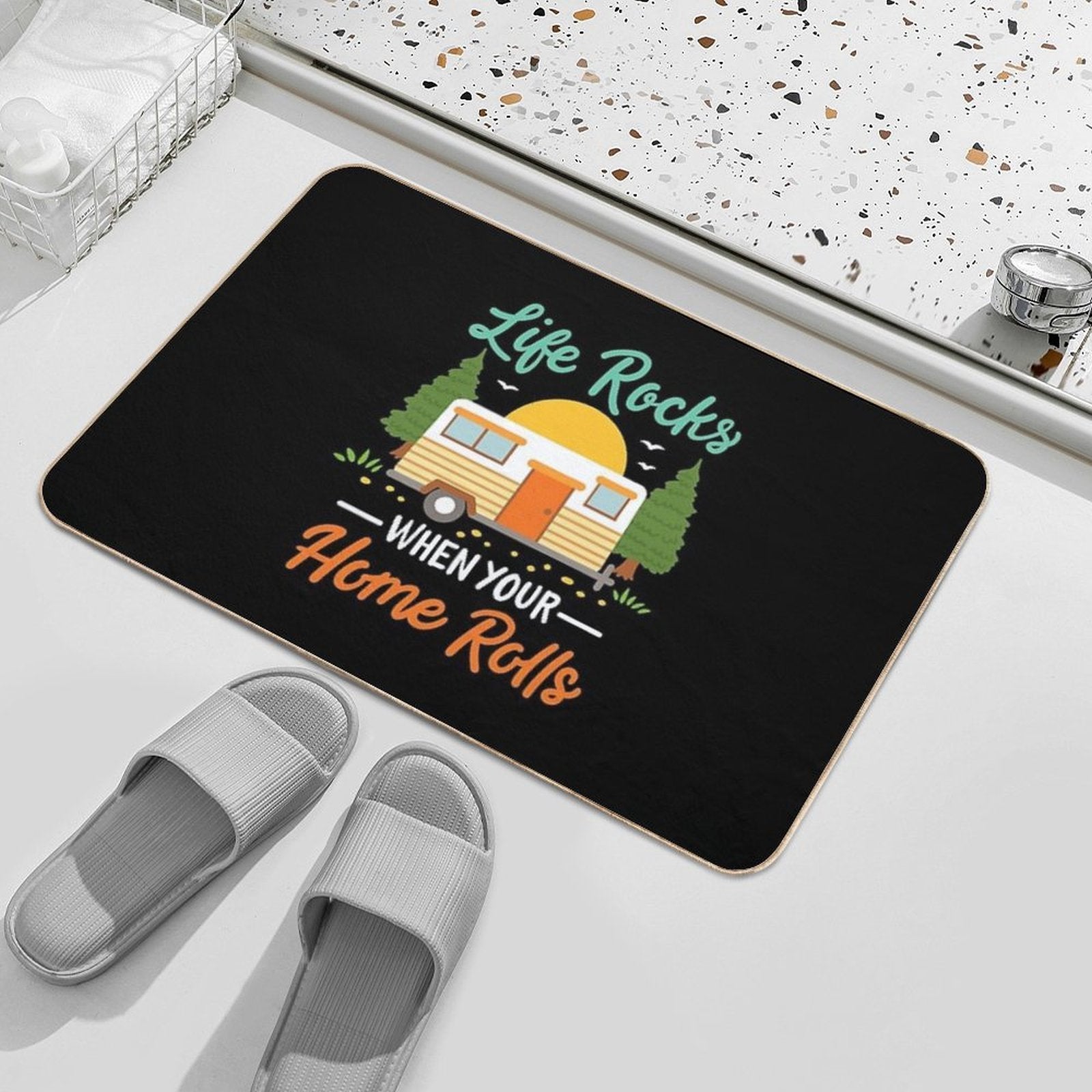 RV Camping RV Camper  Versatile Bath Mat