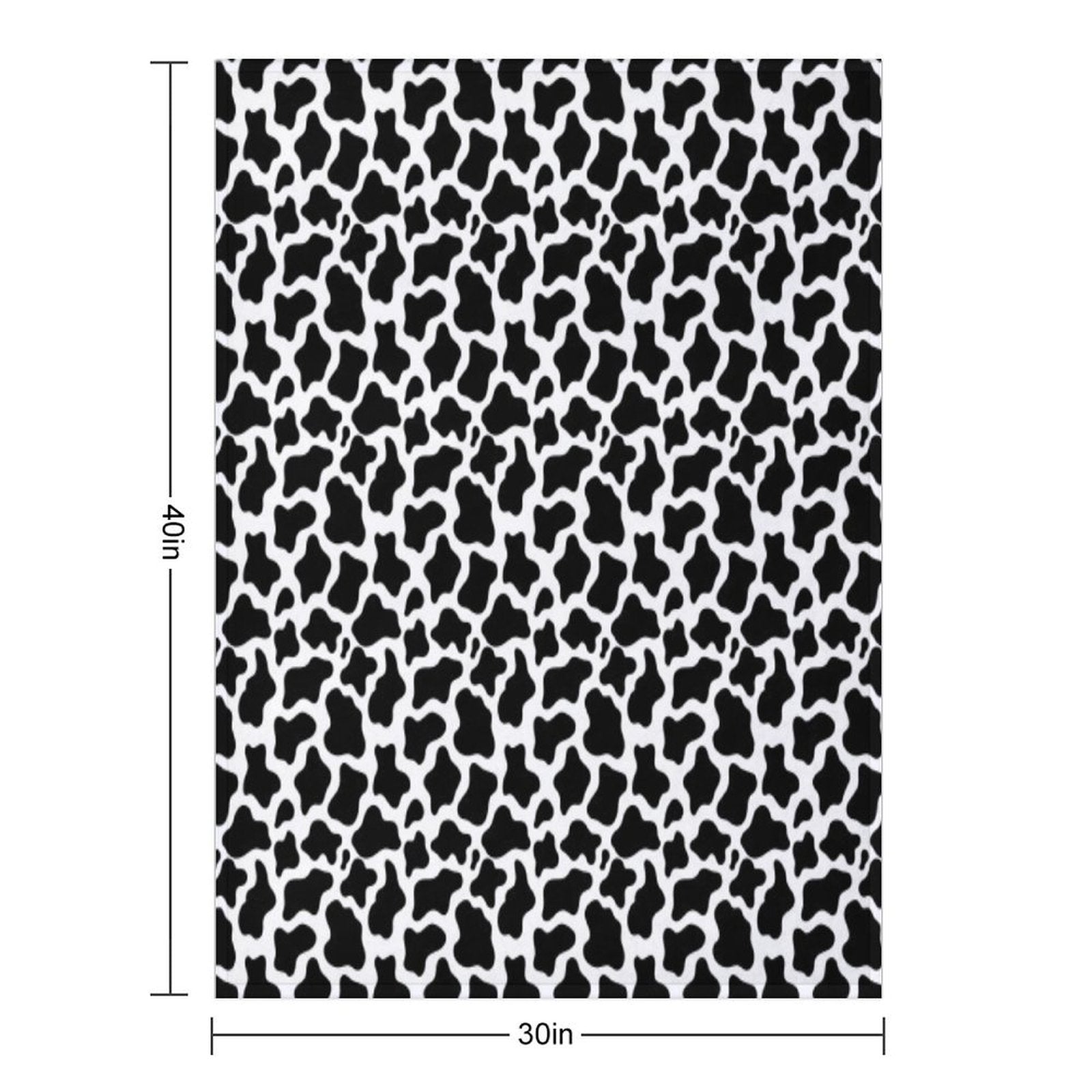 Cow Print Pattern All-season Throw Blanket
