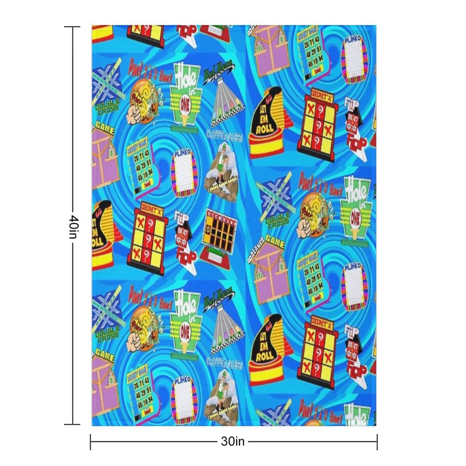 TV Game Show Contestant - TPIR (The Price Is...) Gift-ready Throw Blanket