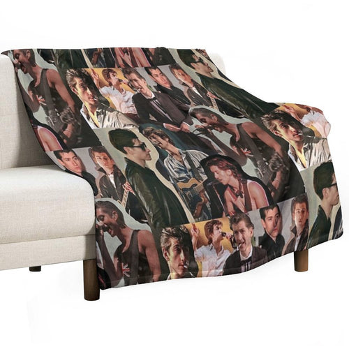 Alex Turner Arctic Monkeys Collage Gift-ready Throw Blanket