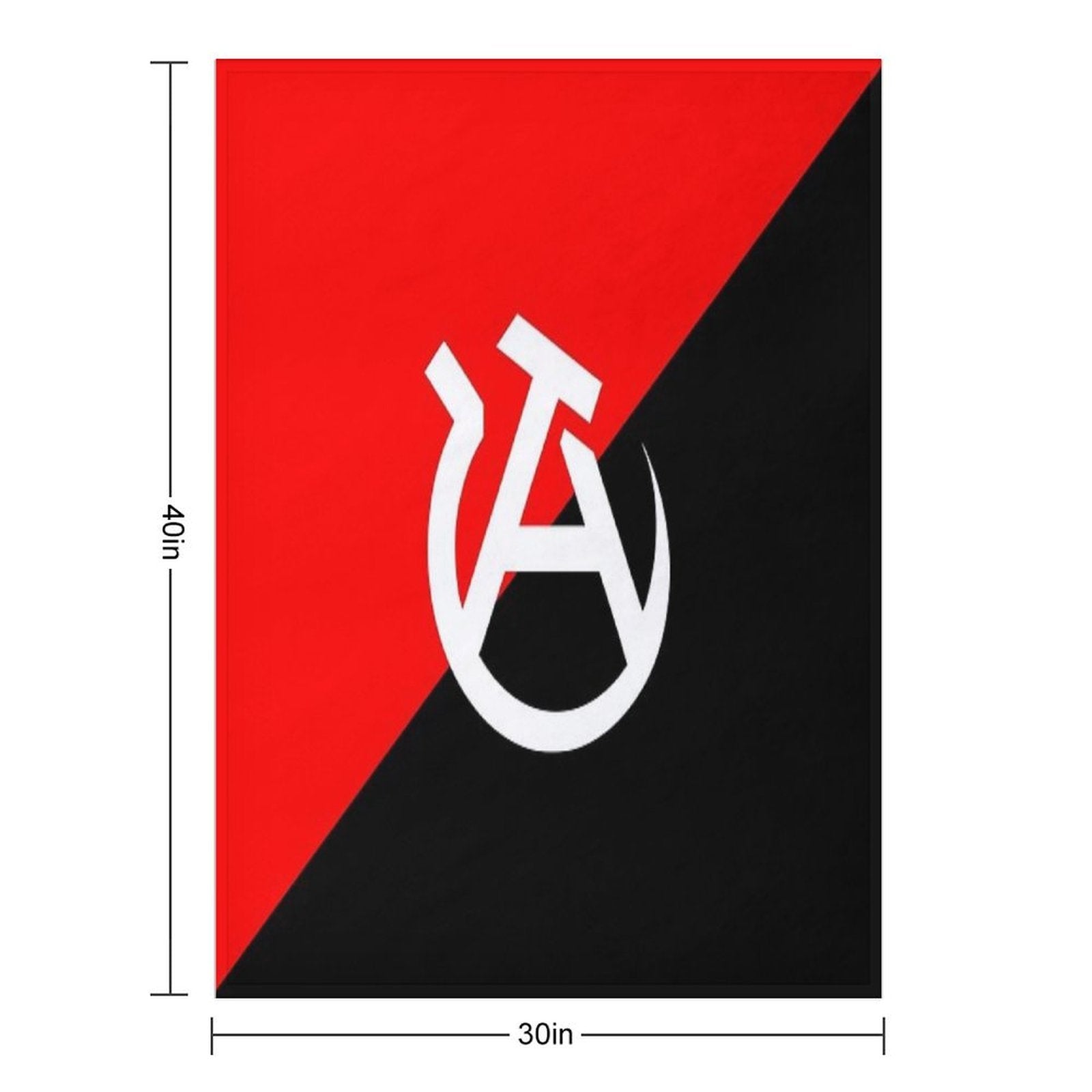 Anarcho-communist Flag Premium Throw Blanket