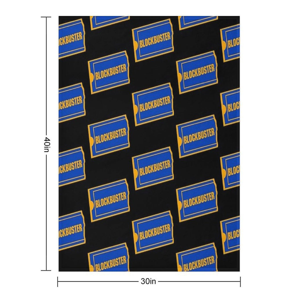 Blockbuster Logo Travel-friendly Throw Blanket