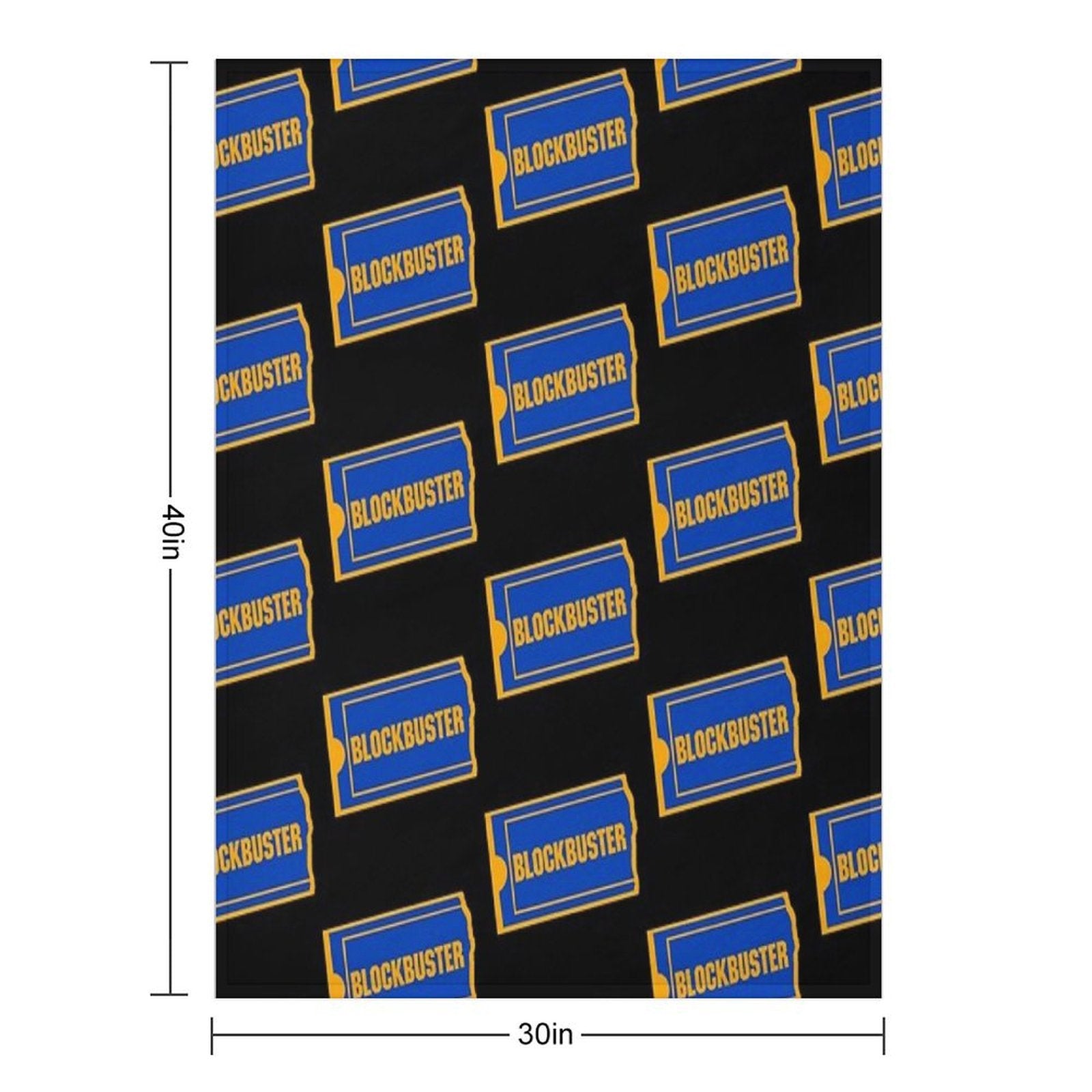 Blockbuster Logo Travel-friendly Throw Blanket