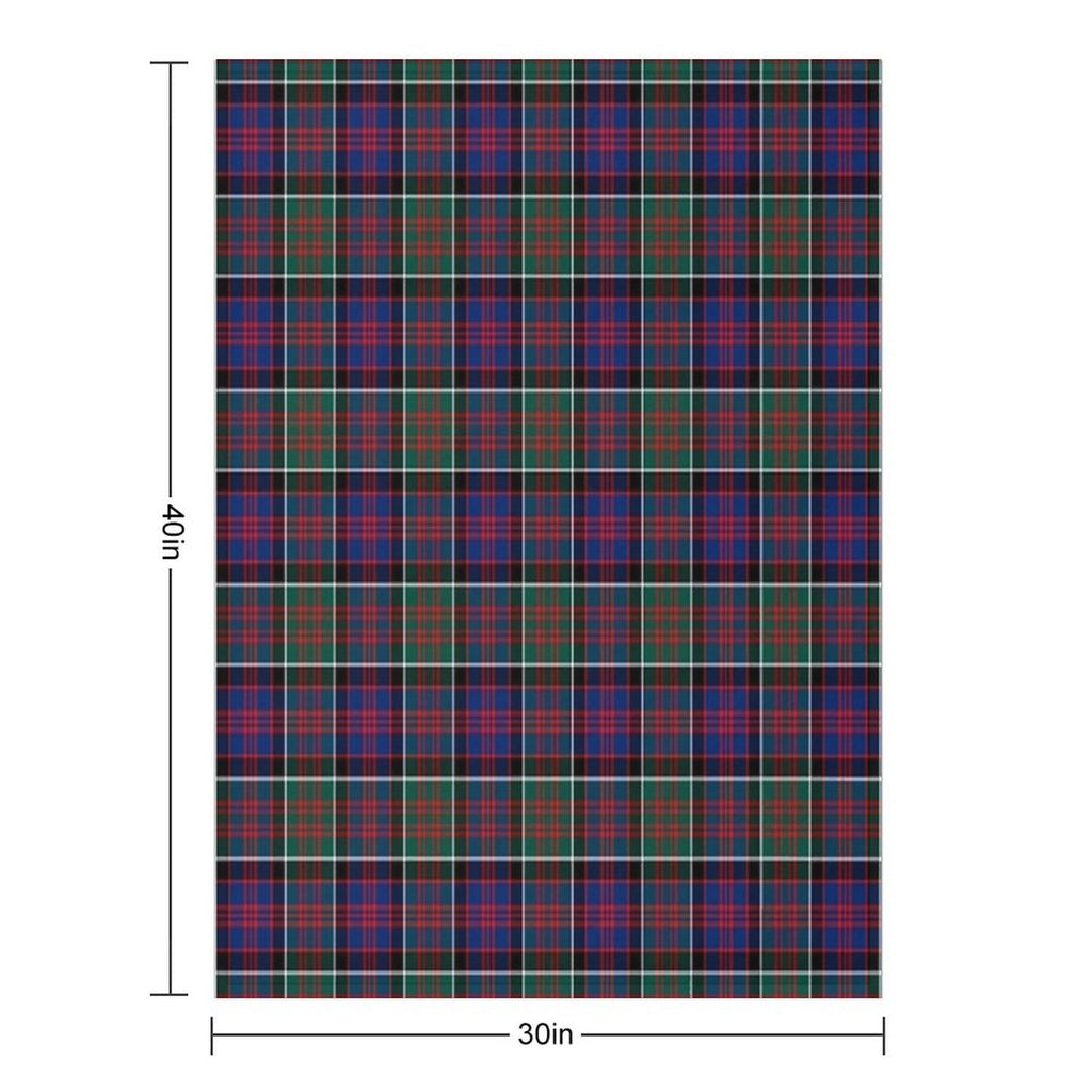 Clan MacDonald of Clanranald Tartan Easy Care Throw Blanket