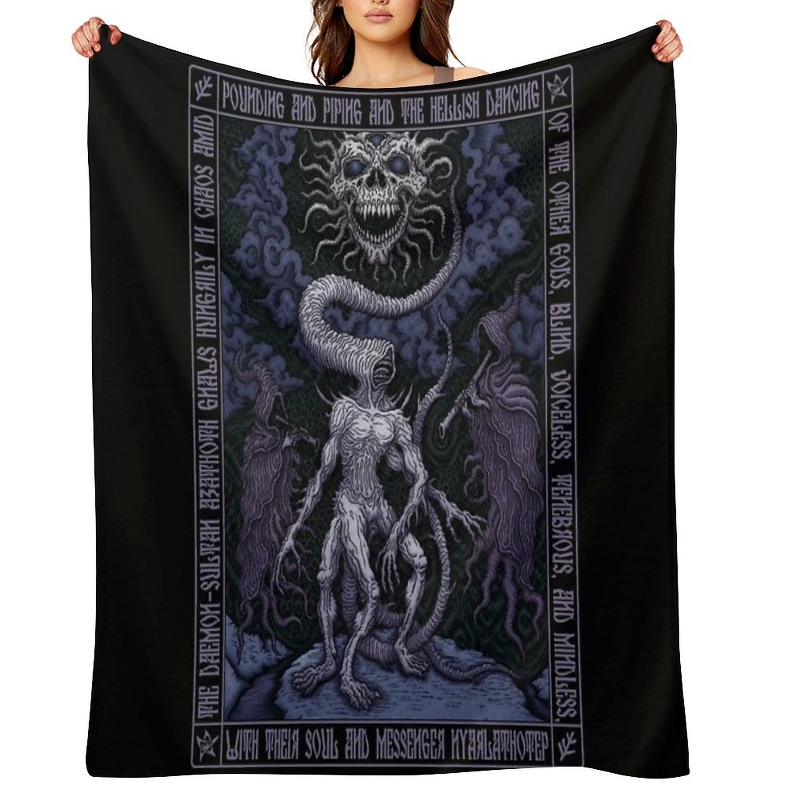 Nyarlathotep Icon - Azhmodai 2020 Durable Throw Blanket