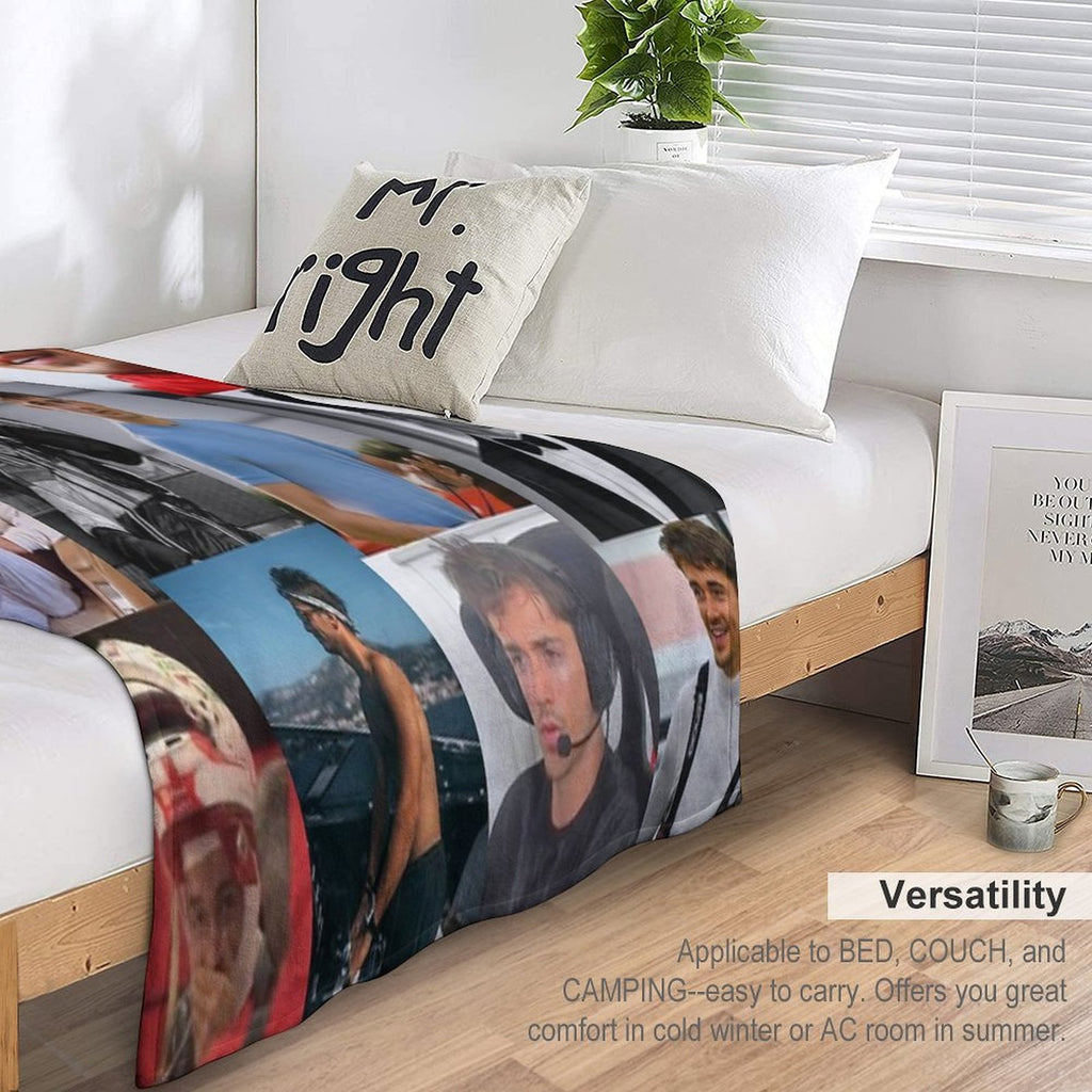 Charles Leclerc Picture Collage Premium Throw Blanket