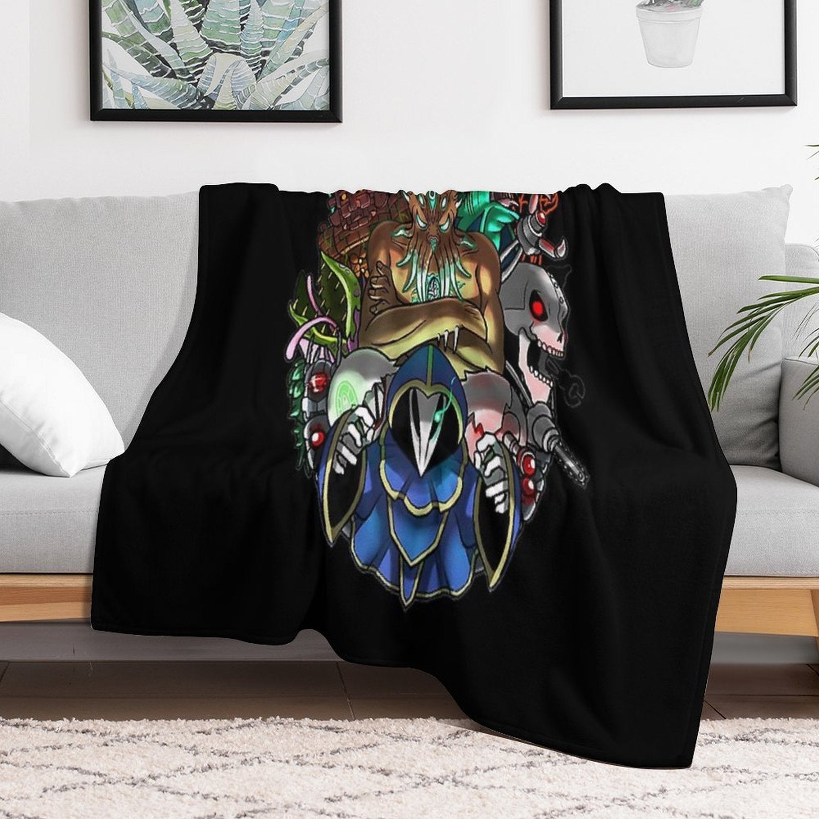 Gift For Men Terraria Game Boss Halloween Eco-conscious Throw Blanket