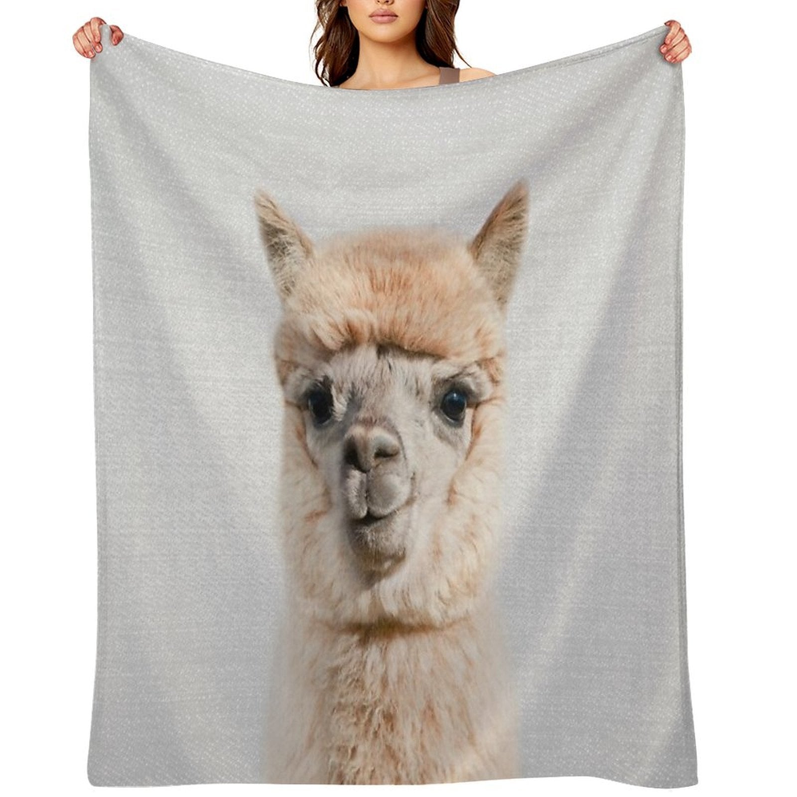 Alpaca - Colorful Velvety-soft Throw Blanket