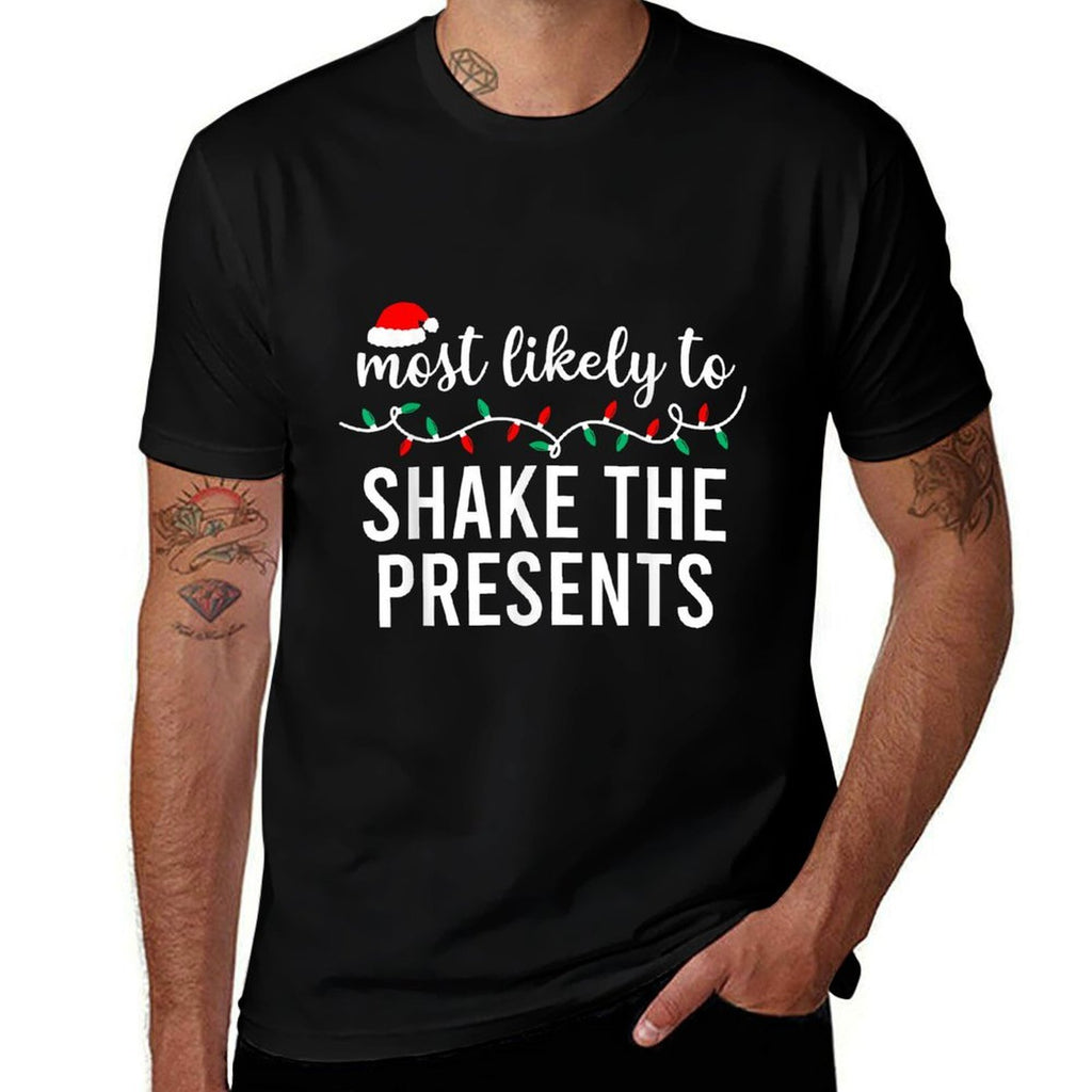 Most Likely To Christmas Matching Family Pajamas Funny  Soft T-Shirt