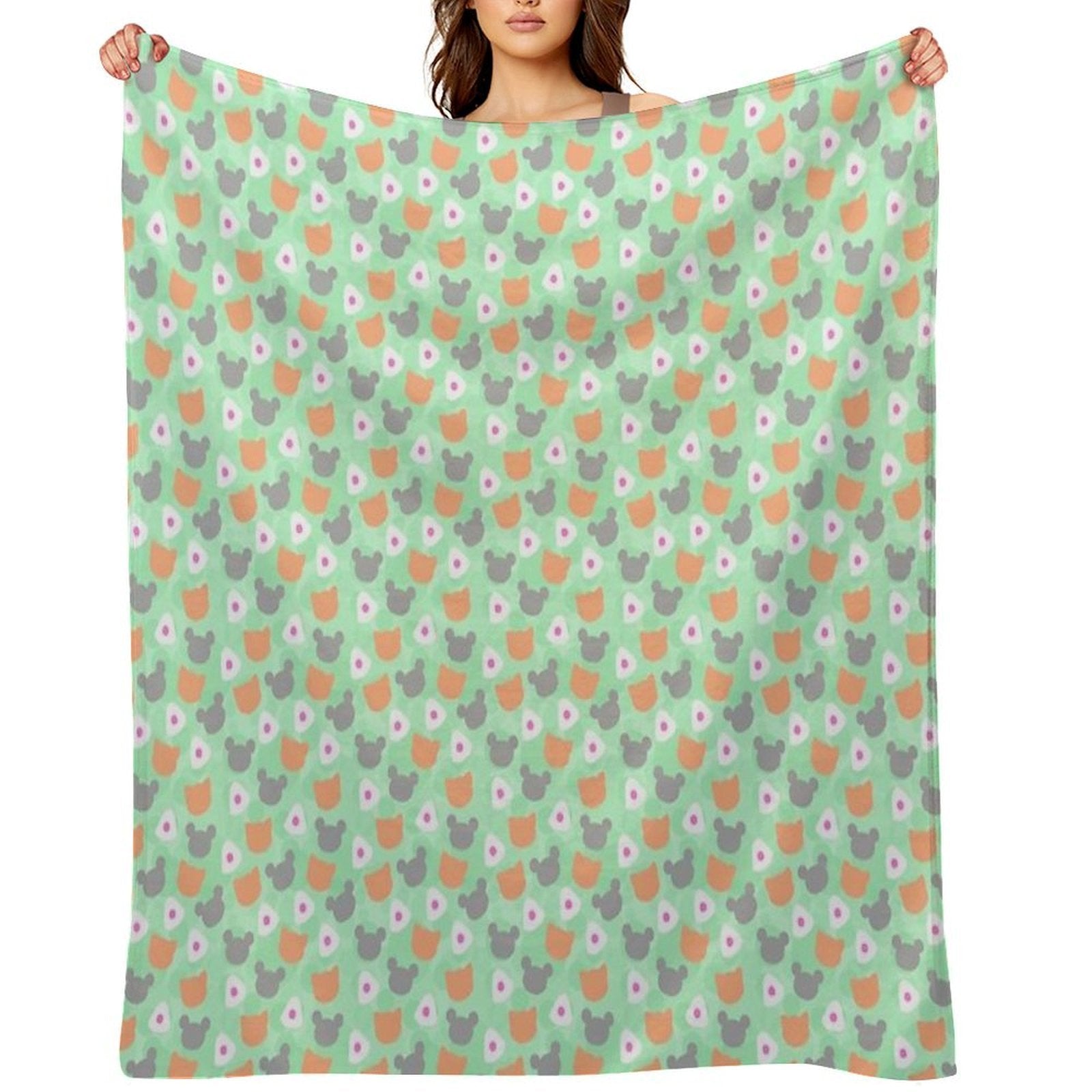 Rat, Cat, Rice All-season Throw Blanket