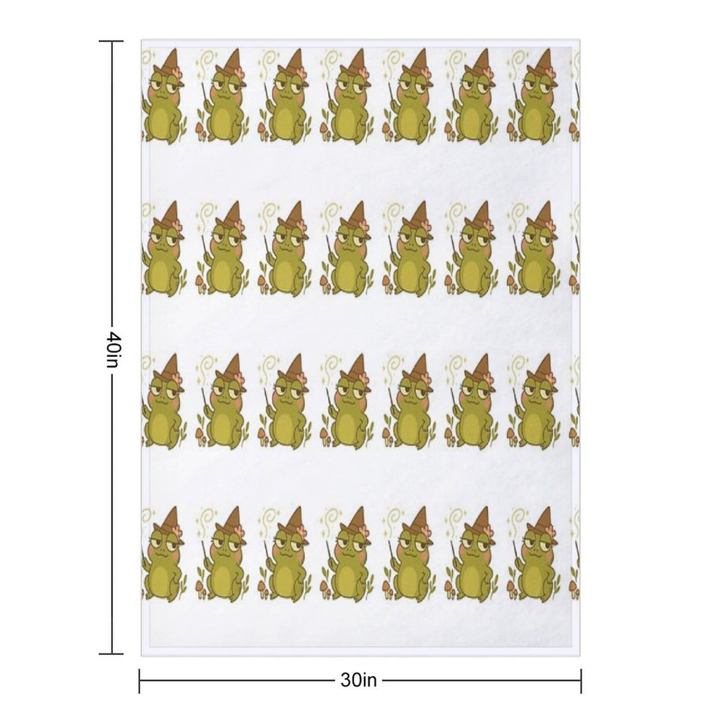 Twigs Frog Compact Throw Blanket