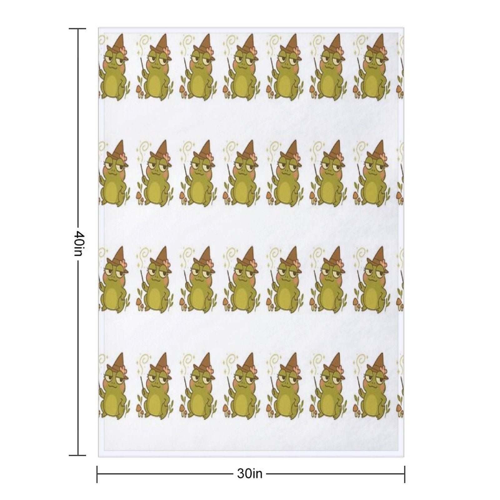 Twigs Frog Compact Throw Blanket