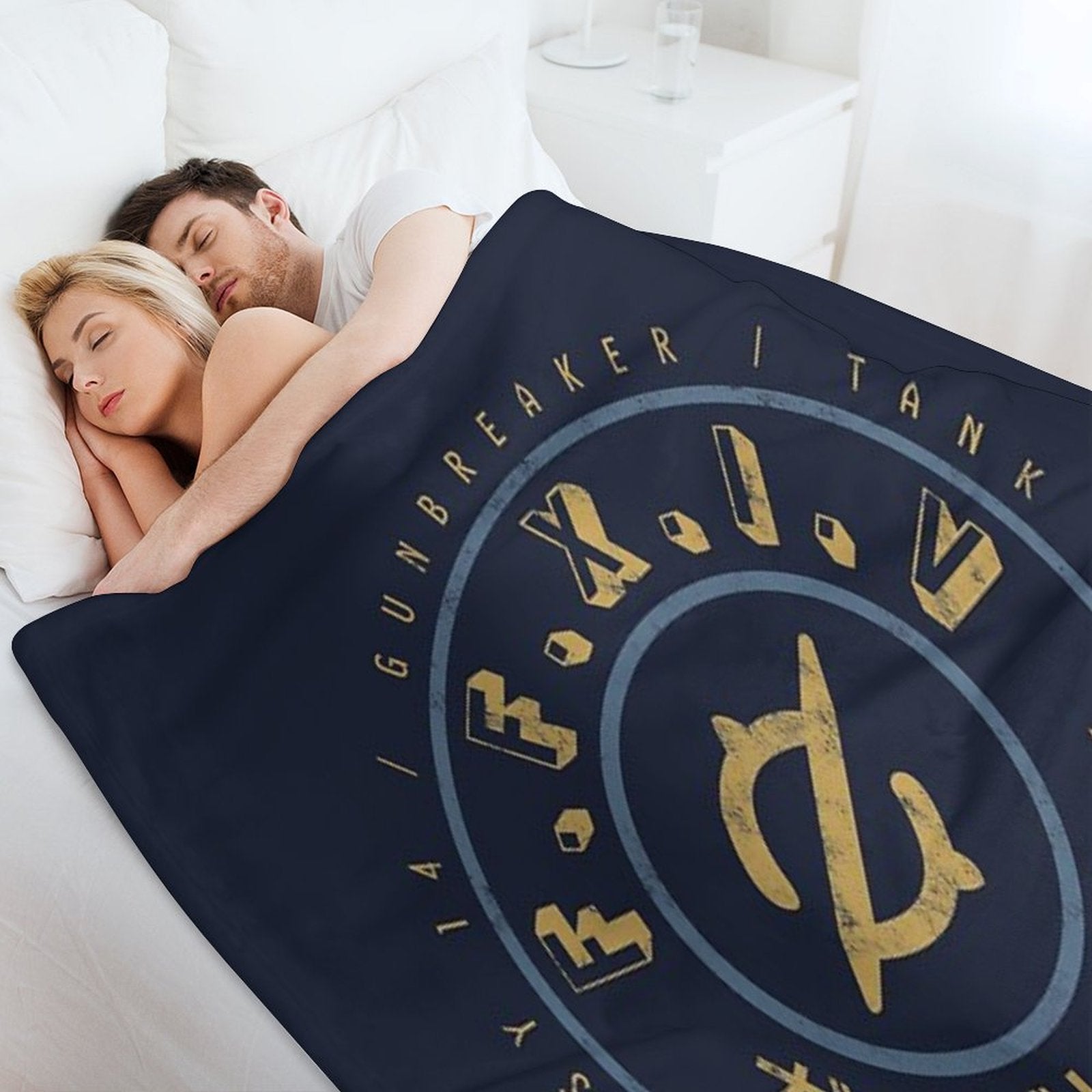 Final Fantasy XIV Gunbreaker Easy Care Throw Blanket