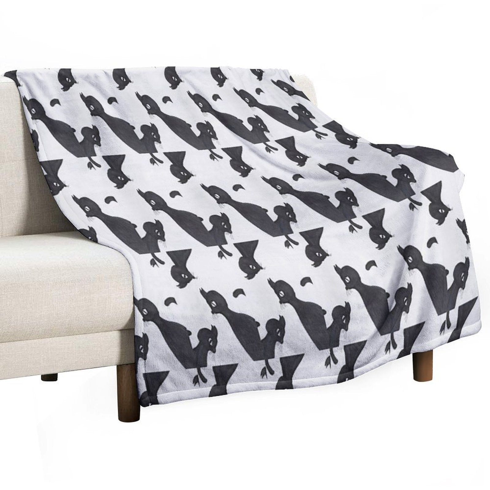 BLACK CAT・5 Easy Care Throw Blanket