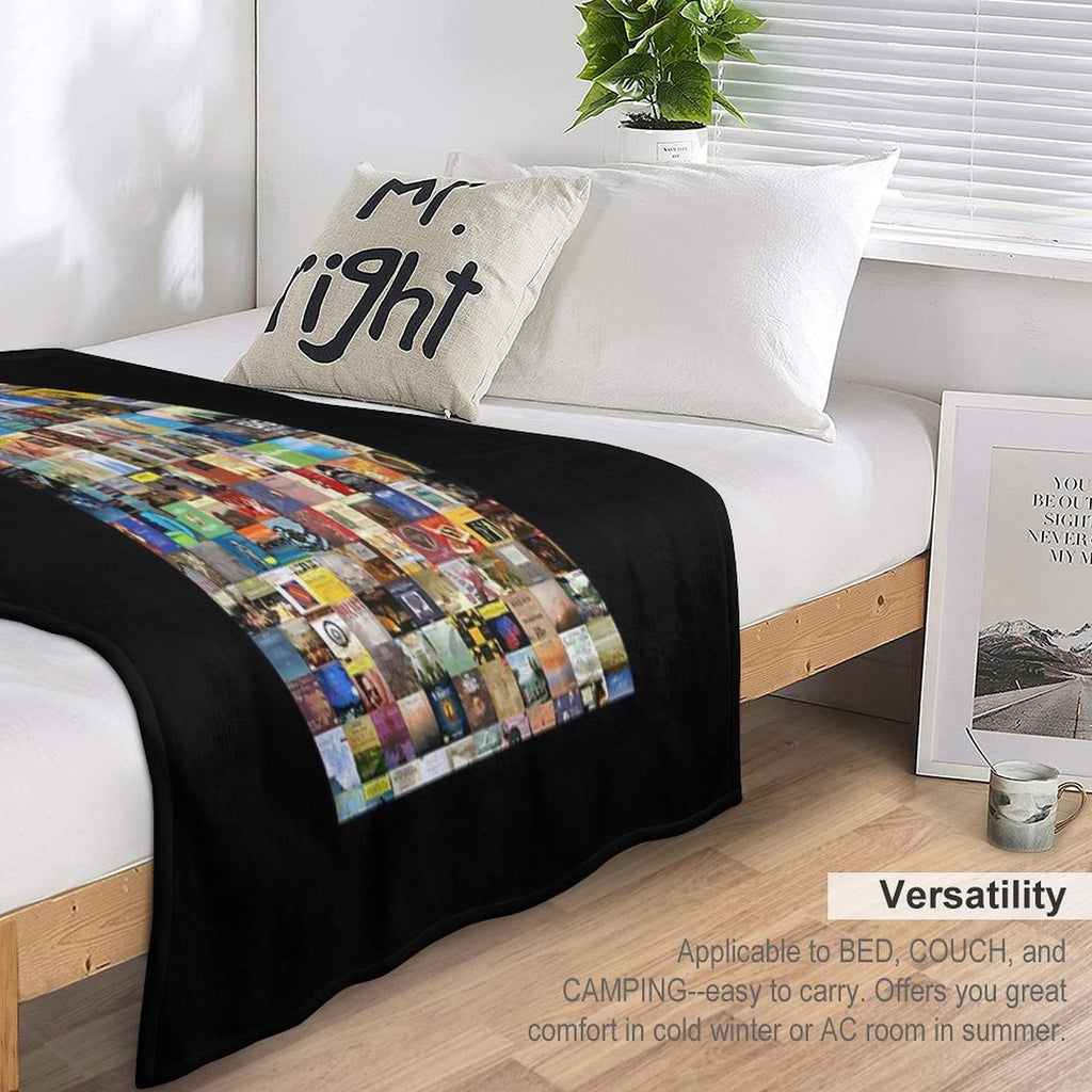 Mozart Album Covers Versatility Throw Blanket