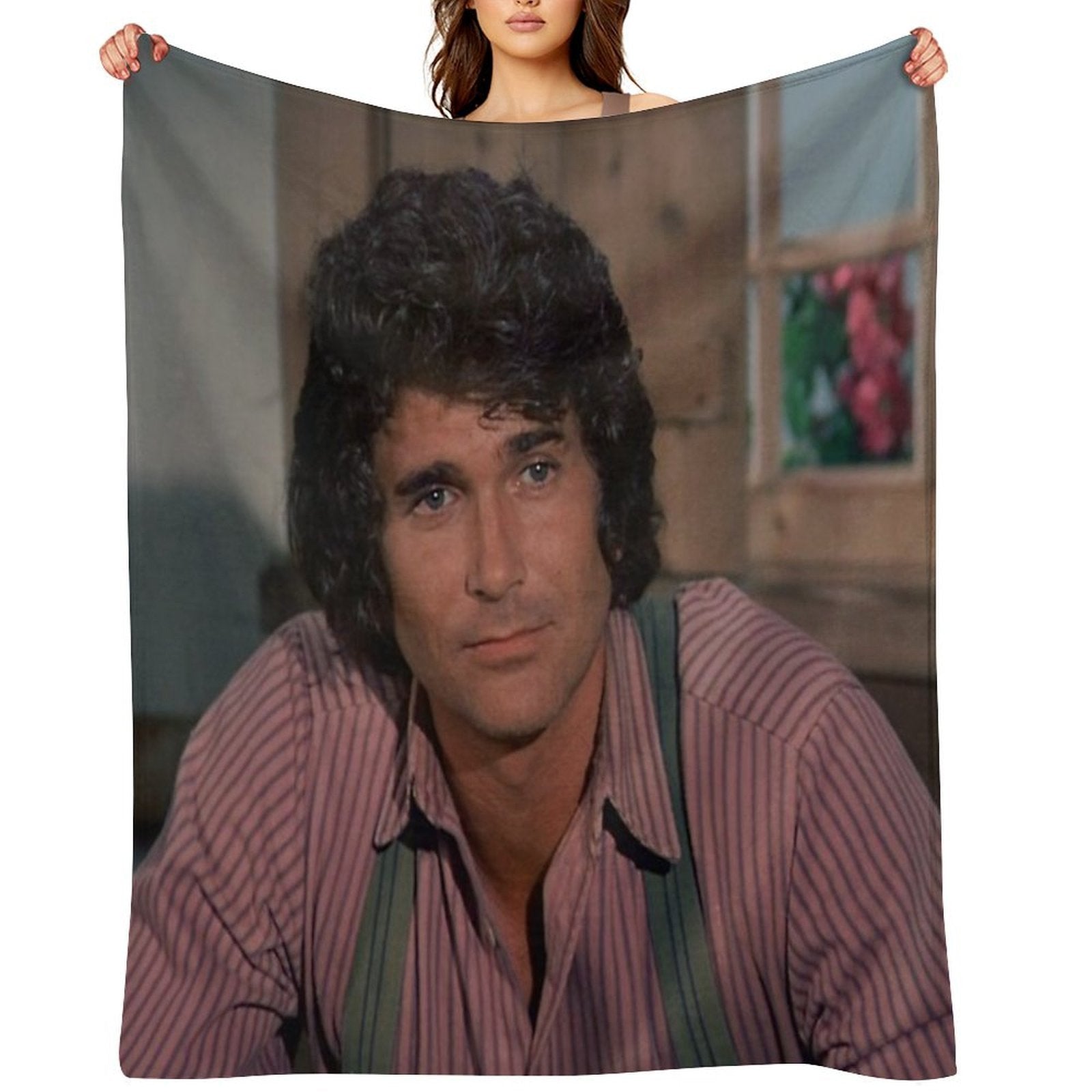 Charles Ingalls Machine-washable Throw Blanket
