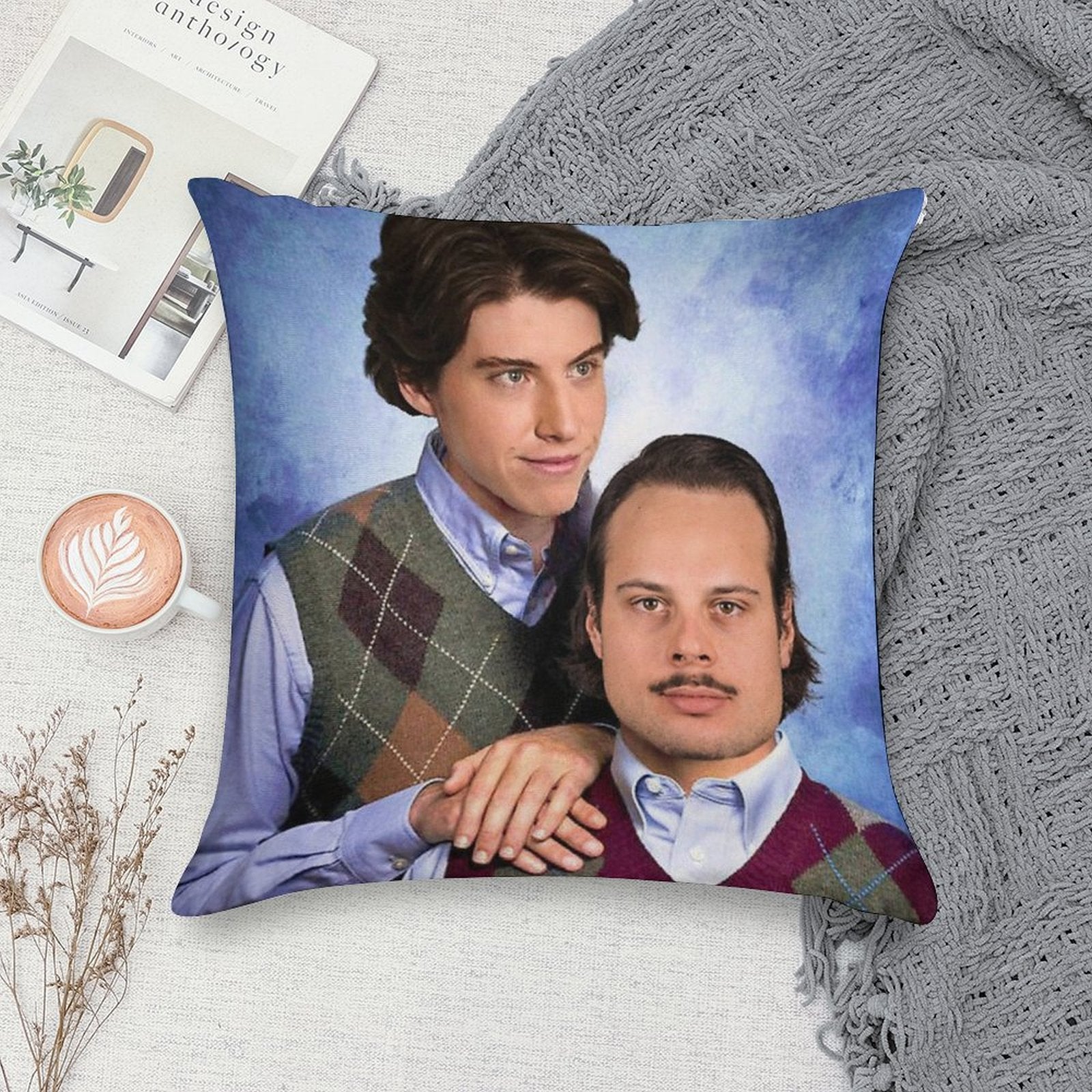 Matthews + Marner Stepbrothers Soft Washable Throw Pillow